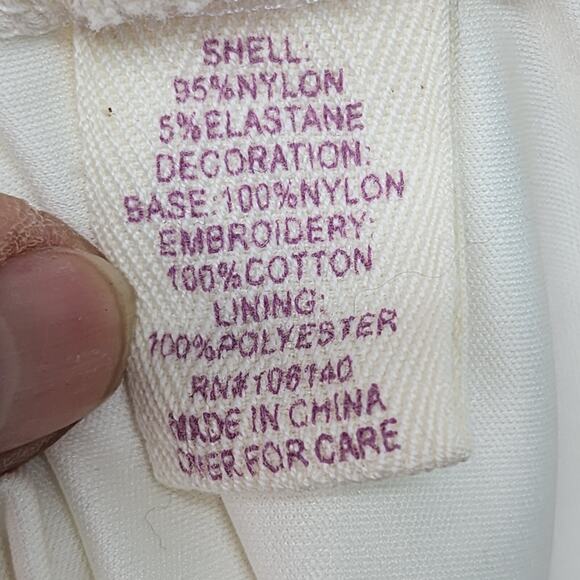 Altar’d State Slip Dress Women SMALL Off-White Lace Sleeveless Knee Length Lined - Picture 12 of 15